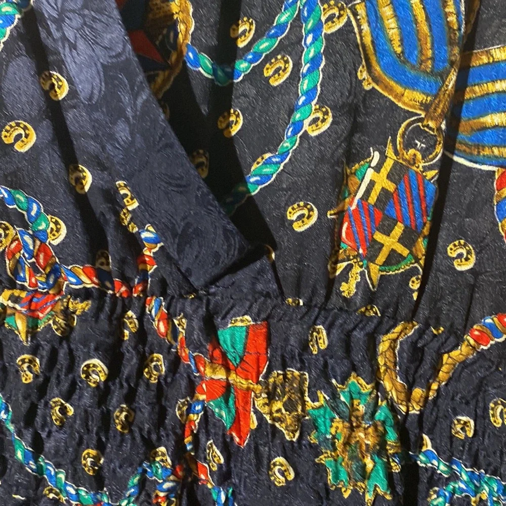 Vintage Diane Fres 💯 silk dress  Size M/L - Picture 3 of 9